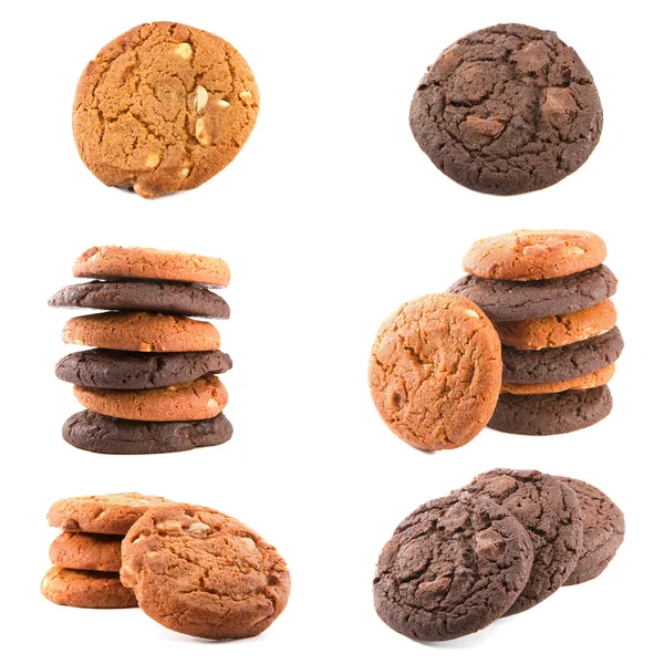Choklad cookies set — Stockfoto