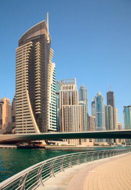 Dubai Marina skyscrapers clipart