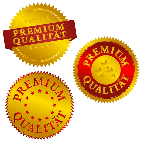 Sellos de calidad Premium alemanes — Vector de stock