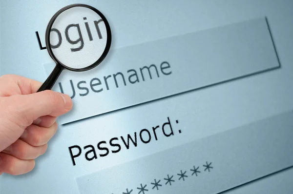Username and Password — Stock Photo, Image