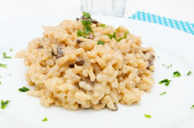 mantarlı risotto