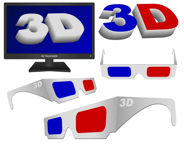 3D video — Stock Vector