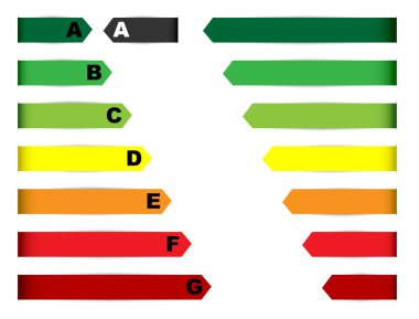 Energy Rating Graph clipart