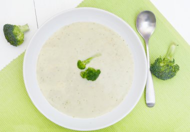Kremalı brokoli çorbası.