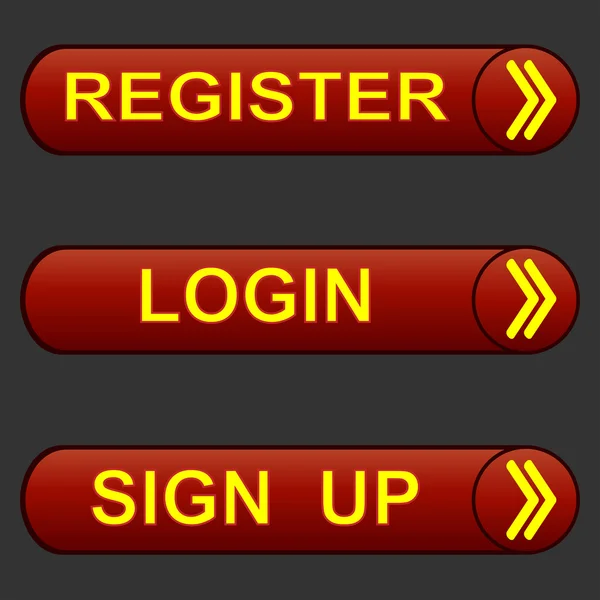 stock vector Button register