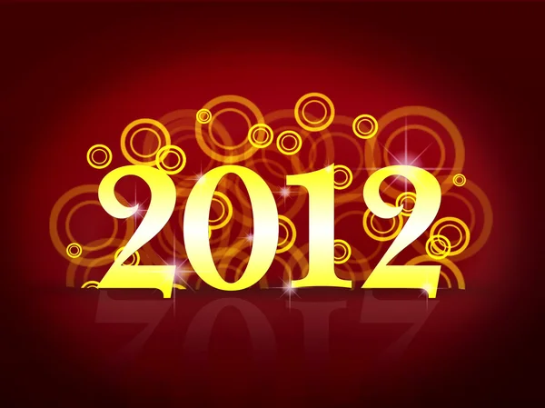Yeni yıl kartı 2012 — Stok fotoğraf