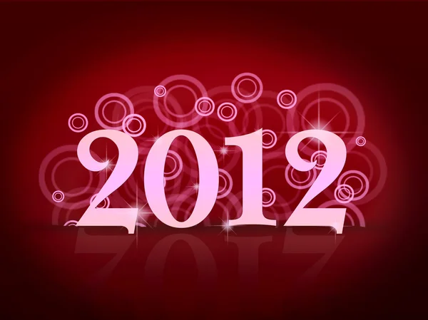 Karta nowy rok 2012 — Zdjęcie stockowe