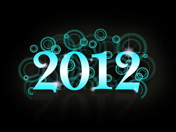 Carta di anno nuovo il 2012 — Foto Stock