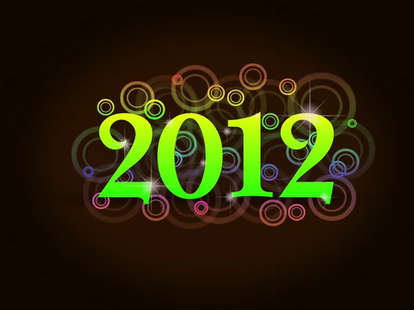 Nieuwe jaar kaart 2012 — Stockfoto