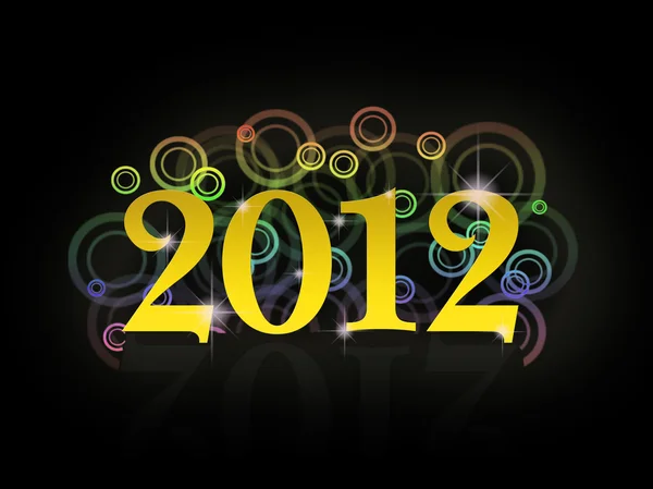 新年カード 2012 — ストック写真