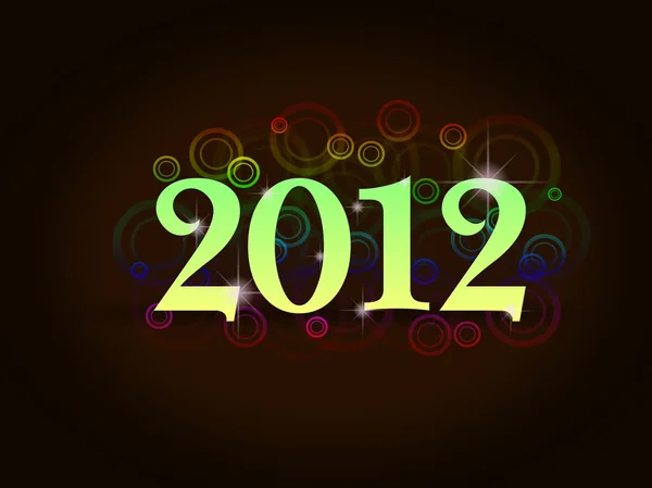 Novoroční karta 2012 — Stock fotografie