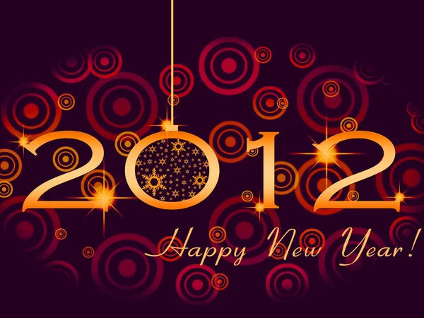 Gelukkig nieuw jaar 2012 — Stockfoto