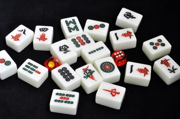 Κινέζικο mahjong πλακάκια — Φωτογραφία Αρχείου