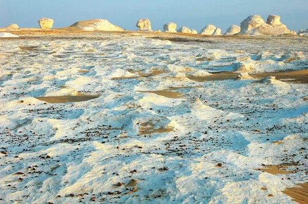 Krajobraz słynnej białej pustyni w Egipcie — Zdjęcie stockowe