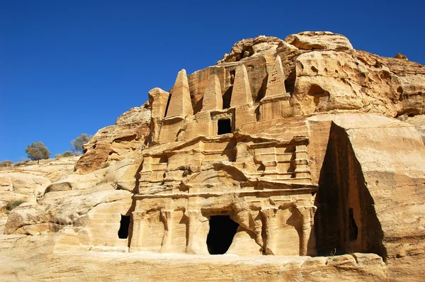 Скарбниці на Петра, Jordan — стокове фото