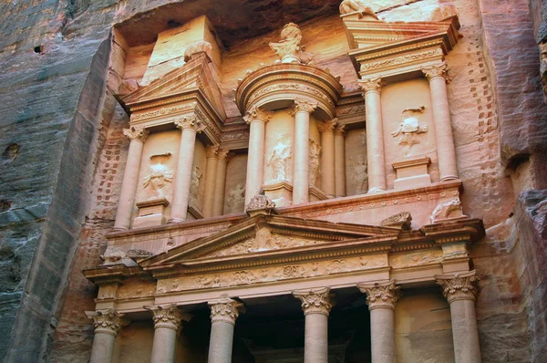 Tesoro en Petra, Jordania — Foto de Stock