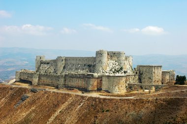 Ancient castle in Syria clipart