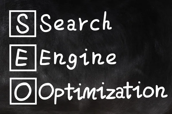 Search engine optimization - conceito de SEO — Fotografia de Stock