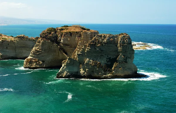 비둘기 바위, 베이루트 레바논 — 스톡 사진