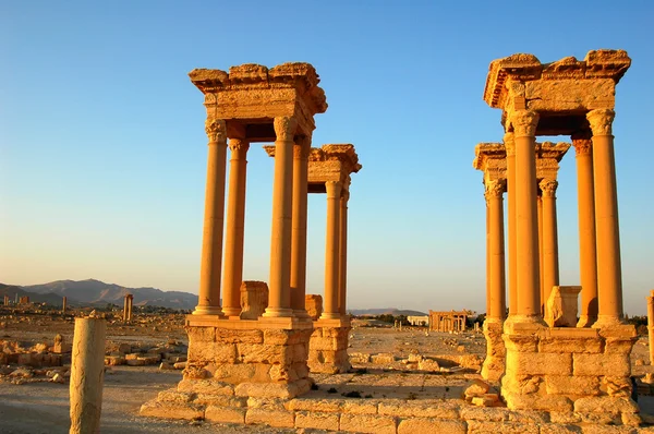 Les reliques de Palmyre en Syrie — Photo