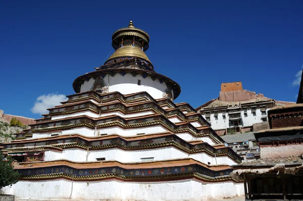 Grand pagoda gyangze rahipleri, tibet — Stok fotoğraf