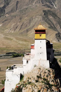 Ancient Tibetan castle clipart