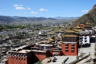 shigatse, tibet içinde tarihi rahipleri