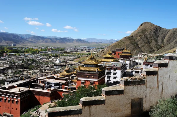 Ιστορικό lamasery σε Σιγκατσέ, Θιβέτ — Φωτογραφία Αρχείου