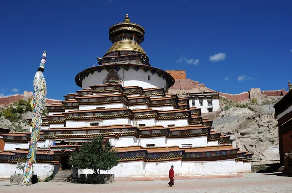 Grand pagoda på gyangze tempel, tibet — Stockfoto