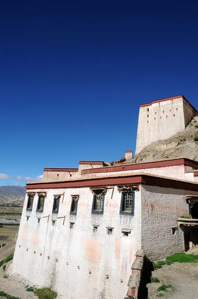 Antigo castelo tibetano — Fotografia de Stock
