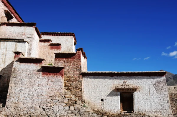 Tipik tarihi Tibet binaları — Stok fotoğraf