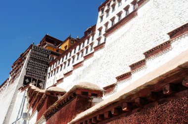 Landmark lhasa Tibet ünlü potala Sarayı