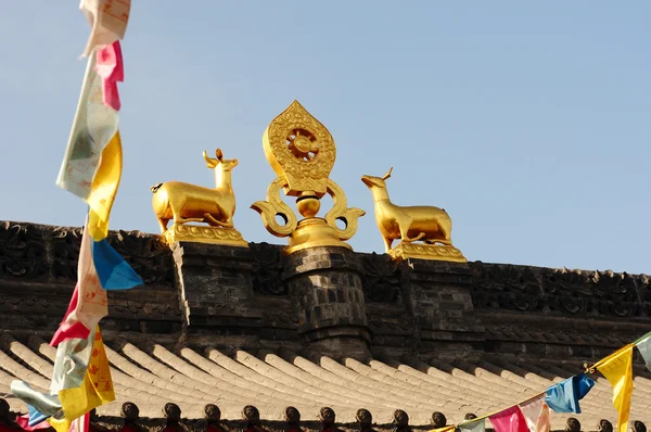 ラマ寺の屋根 — Stockfoto