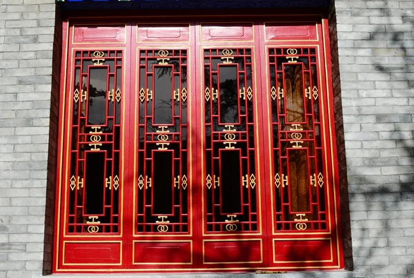 Decorações de portas antigas chinesas — Fotografia de Stock