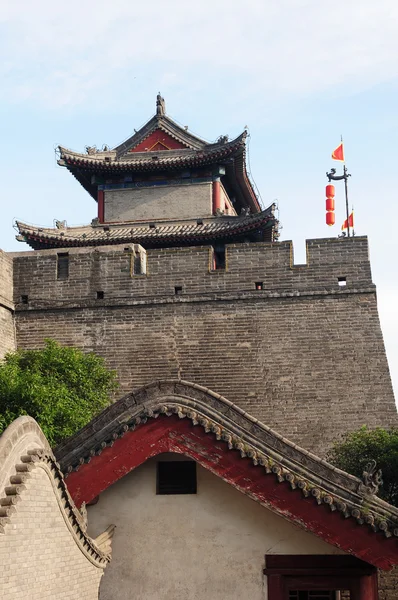 Stadsmuren i xian — Stockfoto