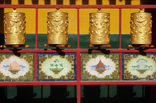 Тибетський молитви колеса — стокове фото