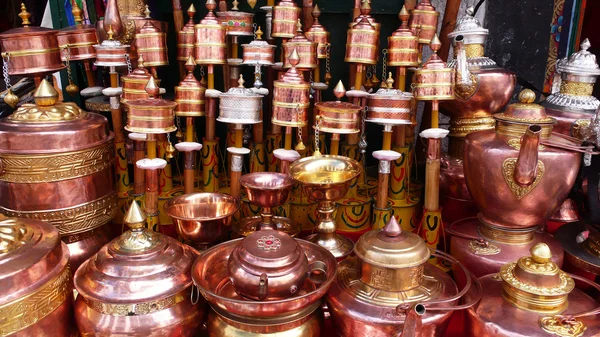 Tibetan prayer wheels — Stock Photo, Image