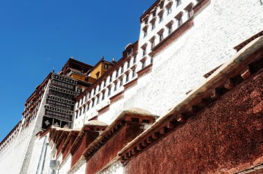 Landmark lhasa Tibet ünlü potala Sarayı