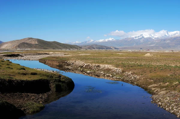 Landschaft in Tibet — Stockfoto