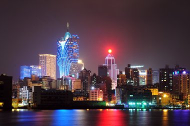 Night scenes of Macau clipart