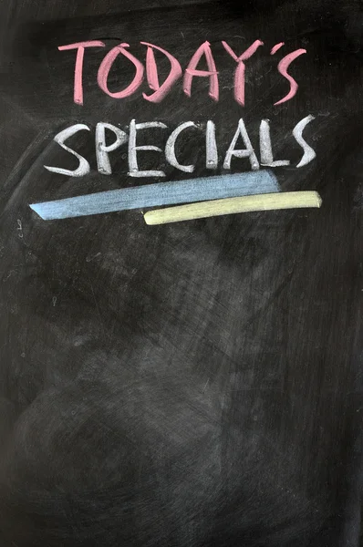 Menu of today's specials — Stock Photo, Image