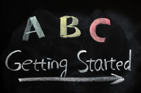 Getting started concept — Stock Photo, Image