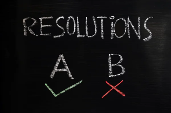 Resolutions — Stock Photo, Image