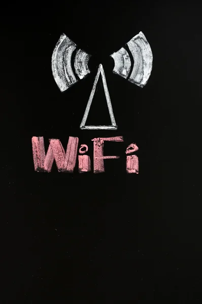 WiFi сигнал знак — стокове фото