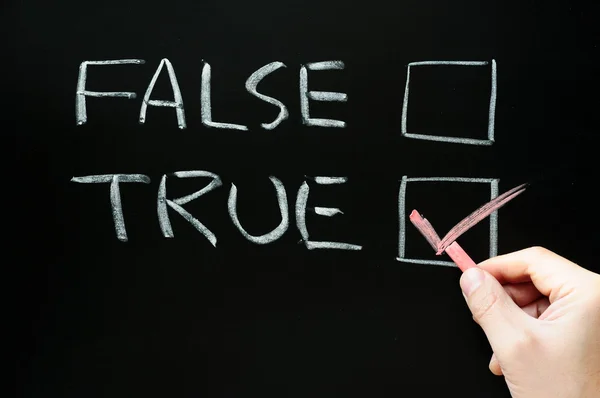 True and false checkboxes — Stock Photo, Image