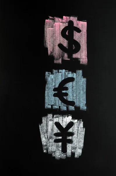 Dollar, Euro et Yuan — Photo