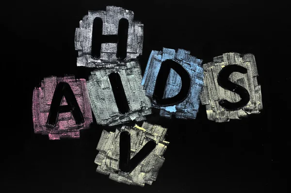 Crossword of HIV and AIDS — Stock Photo, Image