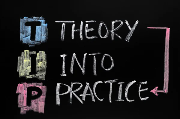 TIP acronym,theory into practice — Stock Photo, Image