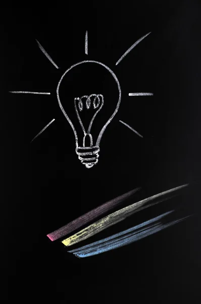 Gloeilamp, symbool van innovatie — Stockfoto