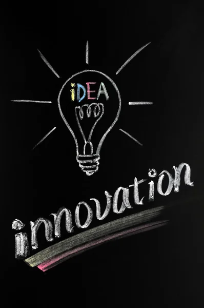 Лампочка, інновації — стокове фото